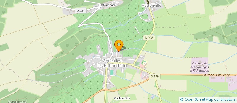 localisation de l'entreprise MADAME MARINA HUARD à VIGNEULLES-LES-HATTONCHATEL