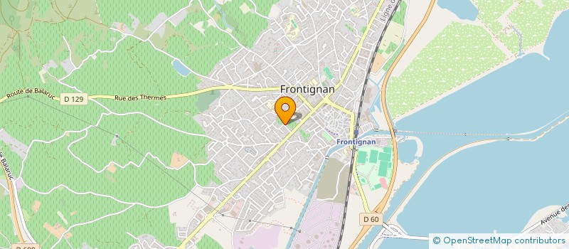 localisation de l'entreprise MADAME MARINA HUBERT à FRONTIGNAN