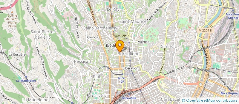 localisation de l'entreprise MADAME MARINA JACOB à NICE