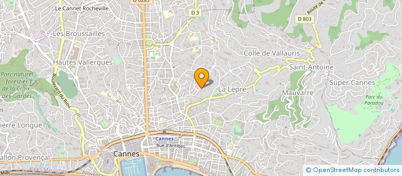 localisation de l'entreprise MADAME MARINA JACQUEMIN à CANNES