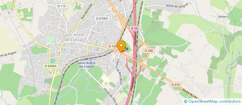 localisation de l'entreprise MADAME MARINA JOSIEN FILLATREAU  SAINT-ANDRE-DE-CUBZAC