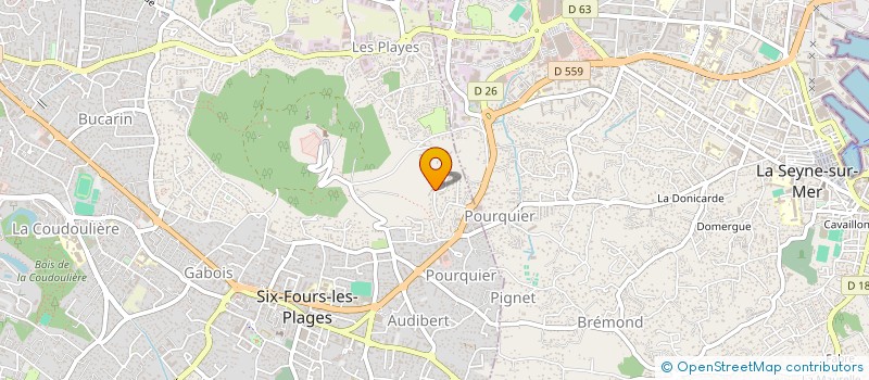 localisation de l'entreprise MADAME MARINA KHOLMANSKIKH à SIX-FOURS-LES-PLAGES