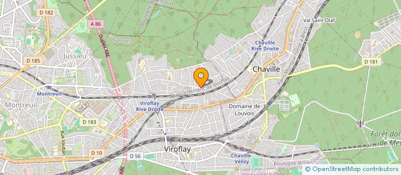 localisation de l'entreprise MADAME MARINA KRAYTCHENKO  VIROFLAY