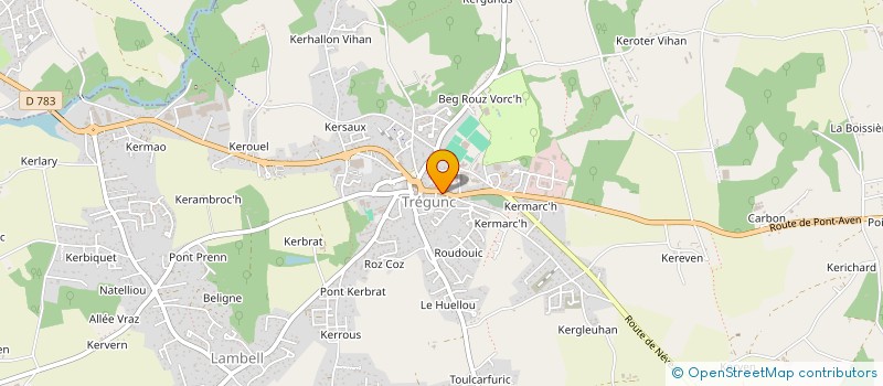 localisation de l'entreprise MADAME MARINA LAMANDE  TREGUNC