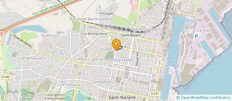 localisation de l'entreprise MADAME MARINA LARME  SAINT-NAZAIRE