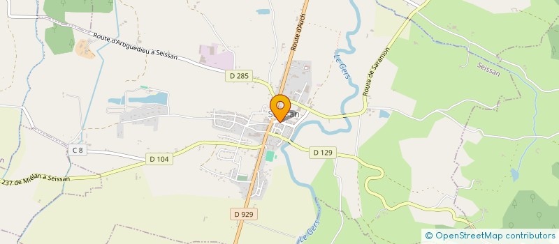 localisation de l'entreprise MADAME MARINA LARUE  SEISSAN