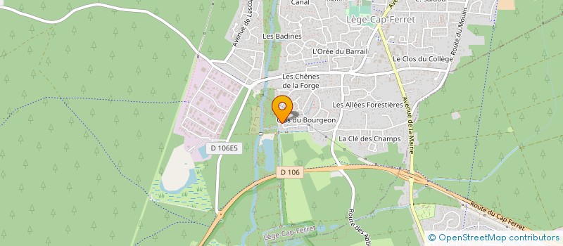 localisation de l'entreprise MADAME MARINA LE MARQUER  LEGE-CAP-FERRET