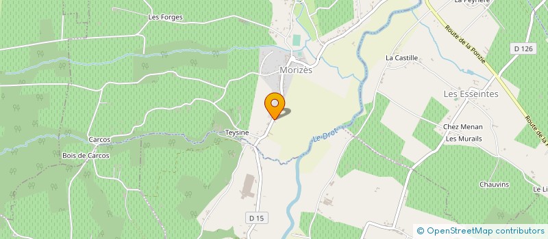 localisation de l'entreprise MADAME MARINA LECOURT  MORIZES