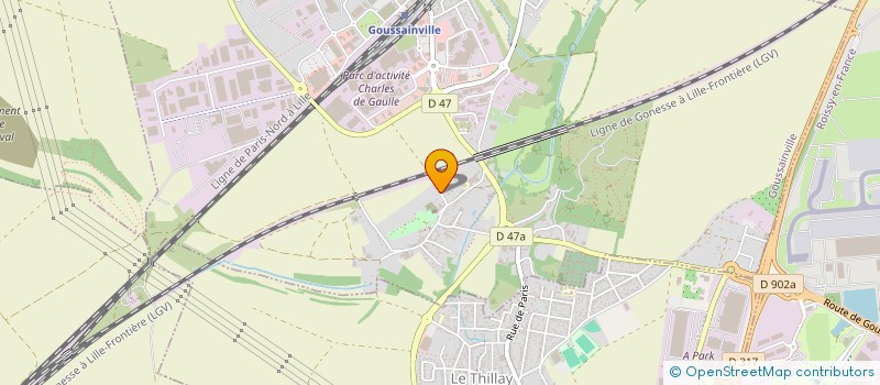 localisation de l'entreprise MADAME MARINA LECUYER  GOUSSAINVILLE