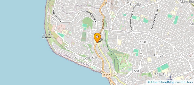 localisation de l'entreprise MADAME MARINA LEPILLER  SAINTE-ADRESSE