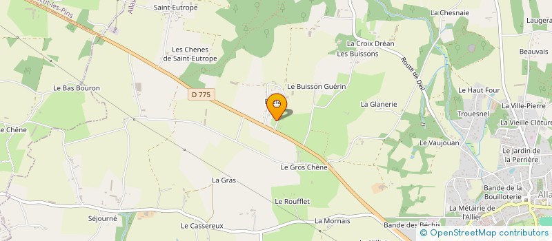 localisation de l'entreprise MADAME MARINA LEROY  ALLAIRE