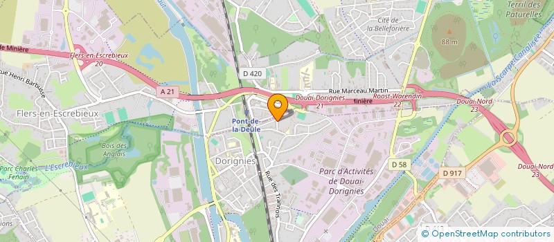 localisation de l'entreprise MADAME MARINA LIEVIN à DOUAI