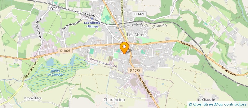 localisation de l'entreprise MADAME MARINA LOMBARDI à LES ABRETS-EN-DAUPHINE
