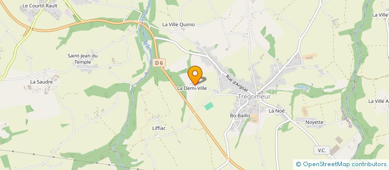 localisation de l'entreprise MADAME MARINA LOSSOUARN à TREGOMEUR