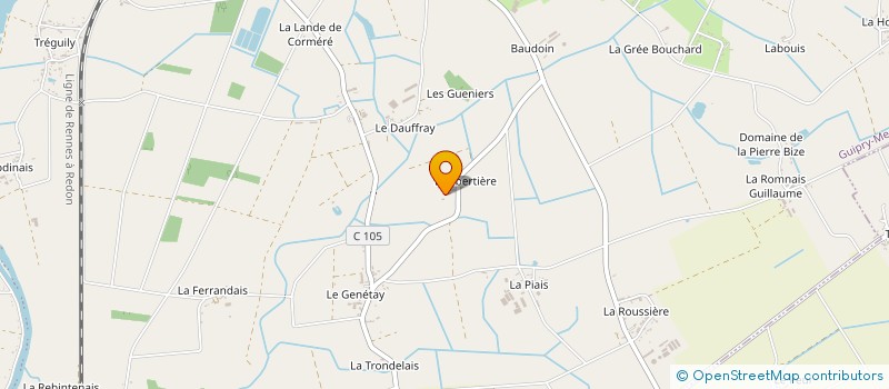 localisation de l'entreprise MADAME MARINA LUCIENNE ENFREIN à GUIPRY-MESSAC