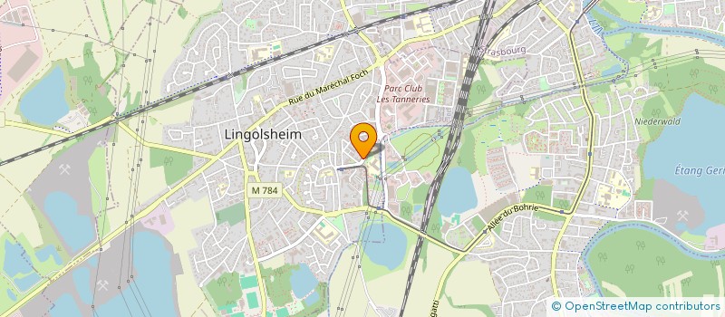 localisation de l'entreprise MADAME MARINA MAMEDOVA  LINGOLSHEIM