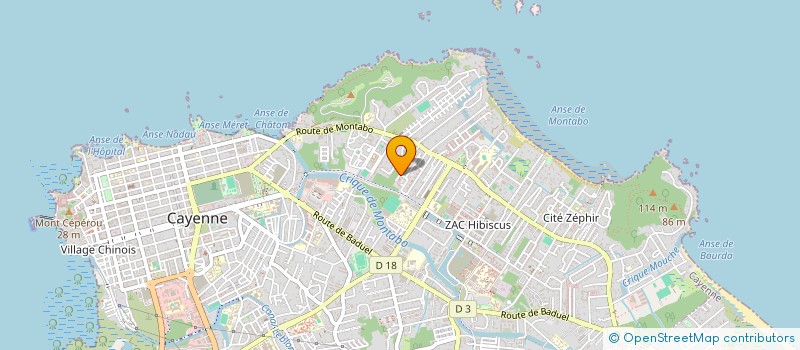 localisation de l'entreprise MADAME MARINA MANGVORADETH  CAYENNE