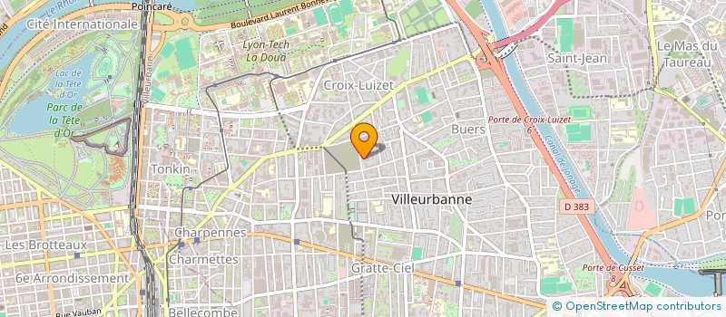 localisation de l'entreprise MADAME MARINA MARIE AMELIE ZUPANCIC  VILLEURBANNE