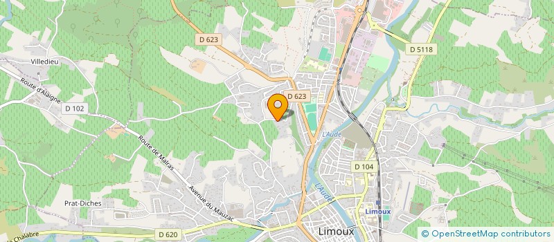 localisation de l'entreprise MADAME MARINA MARTINEZ  LIMOUX