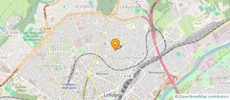 localisation de l'entreprise MADAME MARINA MAURIN à LIMOGES
