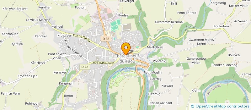 localisation de l'entreprise MADAME MARINA MENGANT à CHATEAUNEUF-DU-FAOU