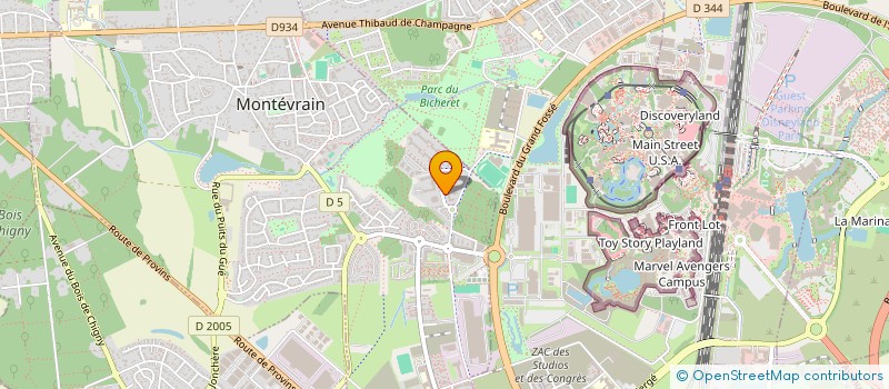 localisation de l'entreprise MADAME MARINA MIHAJLOVIC  MONTEVRAIN