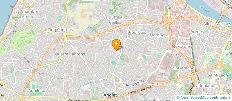 localisation de l'entreprise MADAME MARINA MOROT MONOMY  ANGLET