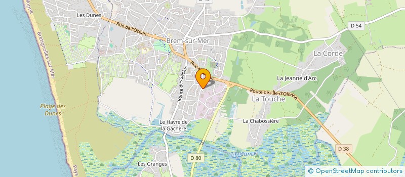 localisation de l'entreprise MADAME MARINA MORTARI à BREM-SUR-MER