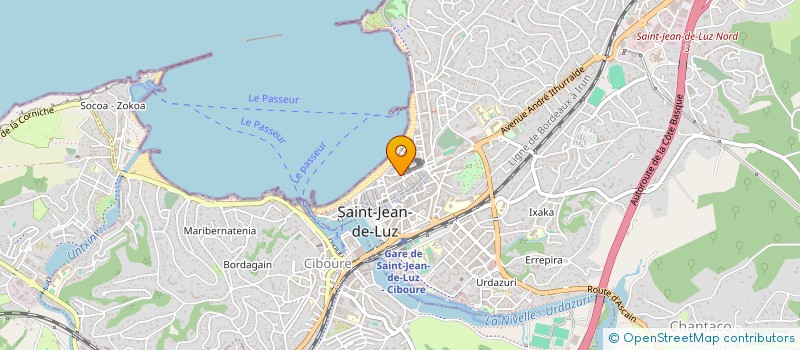 localisation de l'entreprise MADAME MARINA OLLIVON à SAINT-JEAN-DE-LUZ