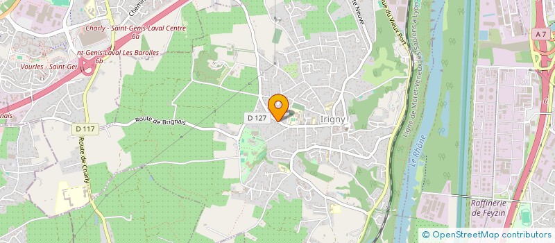 localisation de l'entreprise MADAME MARINA OUAHNOUNA  IRIGNY