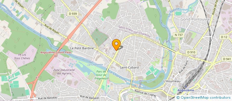 localisation de l'entreprise MADAME MARINA PAINCHAUD à ANGOULEME