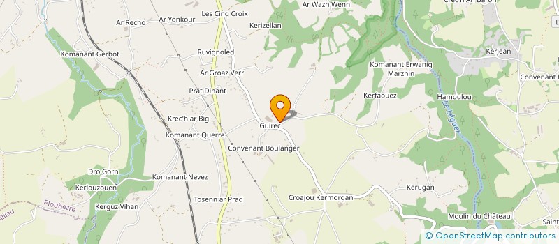 localisation de l'entreprise MADAME MARINA PAUL  PLOUBEZRE