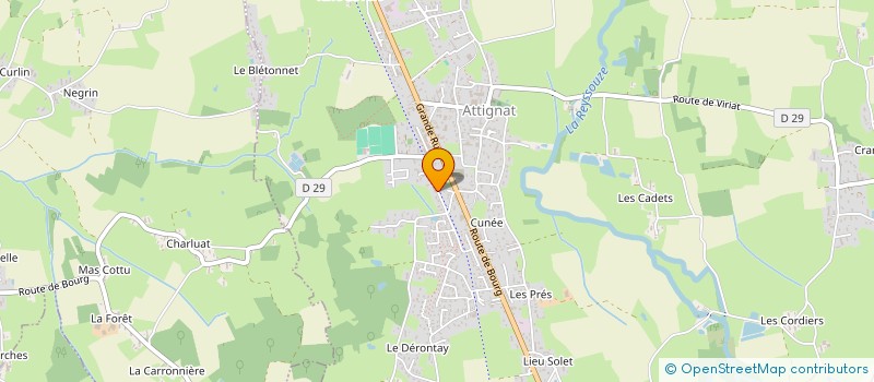 localisation de l'entreprise MADAME MARINA PEJU  ATTIGNAT