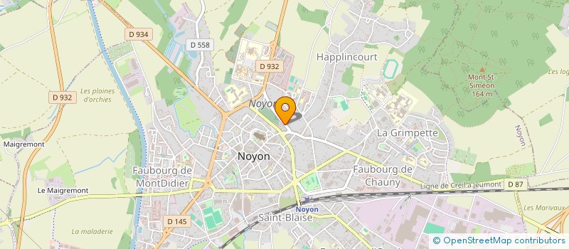 localisation de l'entreprise MADAME MARINA PELLETIER à NOYON