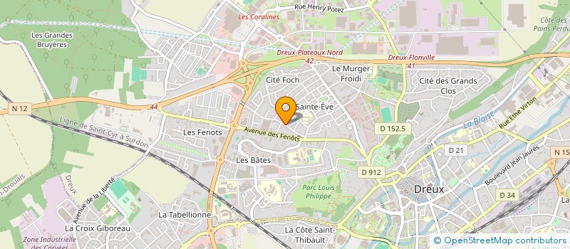 localisation de l'entreprise MADAME MARINA PEREIRA à DREUX
