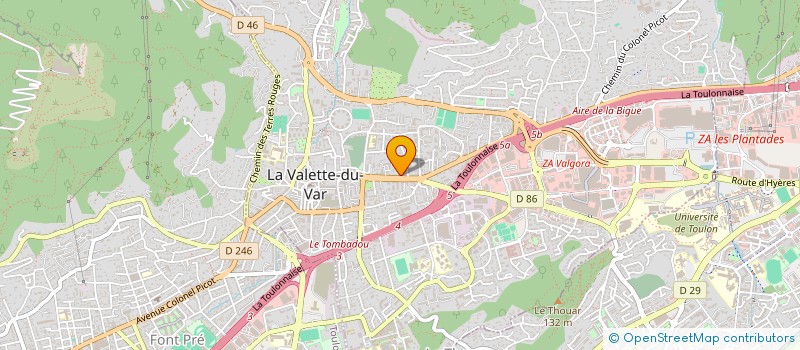 localisation de l'entreprise MADAME MARINA PEREZ à LA VALETTE-DU-VAR