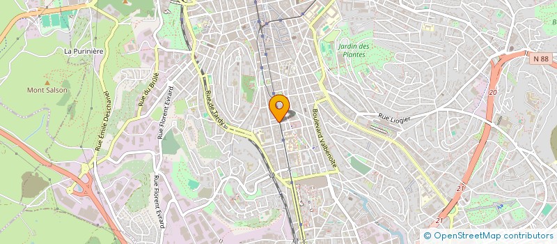 localisation de l'entreprise MADAME MARINA PEYRESSATRE  SAINT-ETIENNE