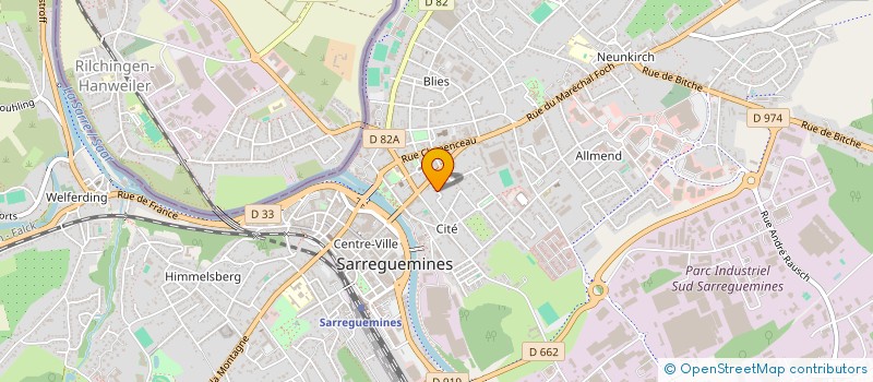 localisation de l'entreprise MADAME MARINA PHILIPPE  SARREGUEMINES