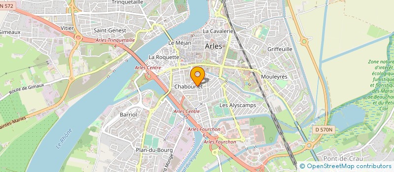 localisation de l'entreprise MADAME MARINA PINA  ARLES