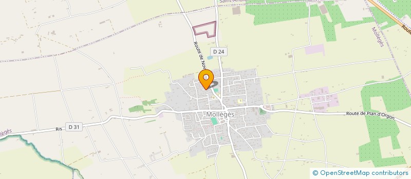 localisation de l'entreprise MADAME MARINA PISANI  MOLLEGES