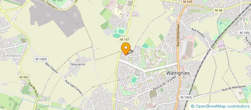 localisation de l'entreprise MADAME MARINA PIZZI  WATTIGNIES