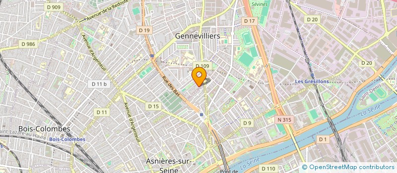 localisation de l'entreprise MADAME MARINA PODBERSCIK à GENNEVILLIERS