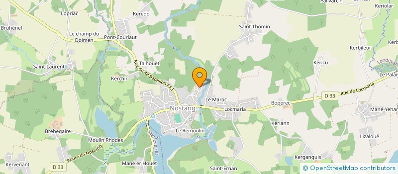 localisation de l'entreprise MADAME MARINA PORET  NOSTANG