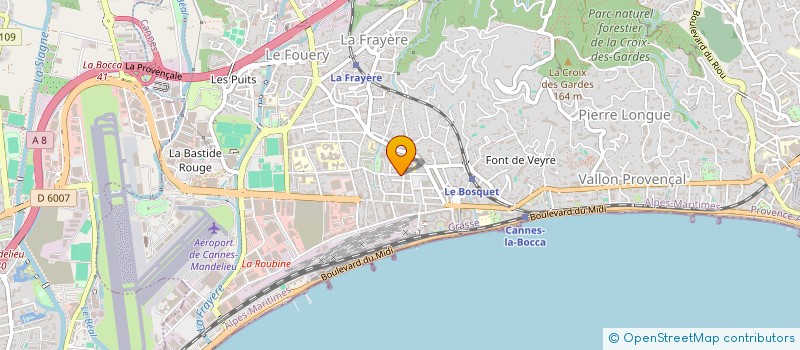 localisation de l'entreprise MADAME MARINA RACU à CANNES