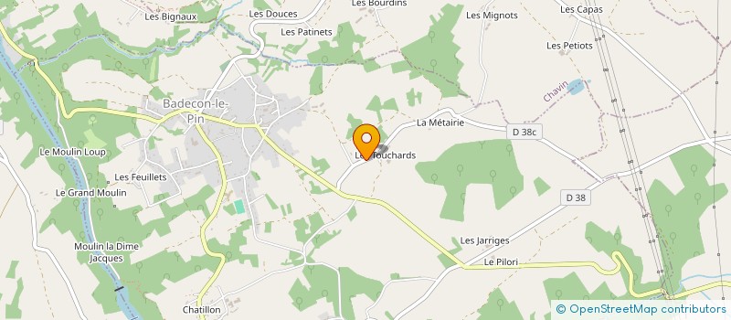 localisation de l'entreprise MADAME MARINA RAKOTOZAFY à BADECON-LE-PIN