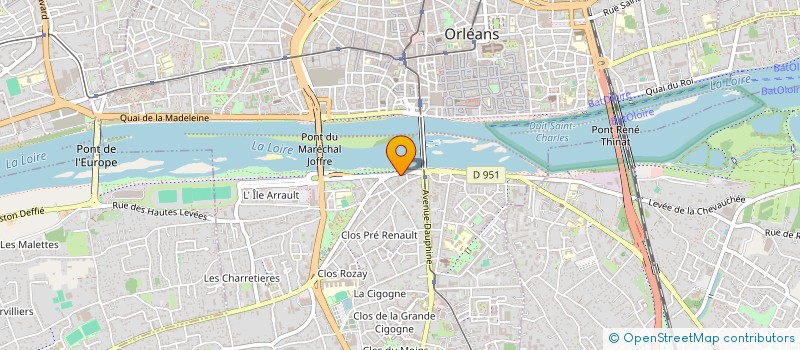 localisation de l'entreprise MADAME MARINA RIBEIRO à ORLEANS