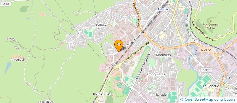 localisation de l'entreprise MADAME MARINA RIEU à AURILLAC