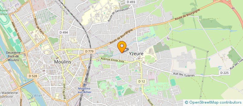 localisation de l'entreprise MADAME MARINA RIGOUX  YZEURE