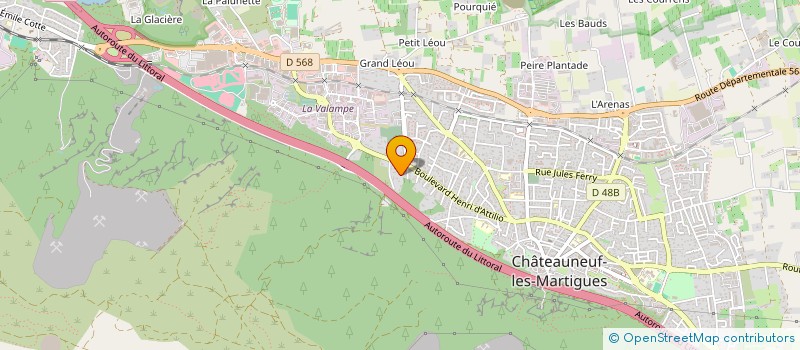 localisation de l'entreprise MADAME MARINA RODRIGUEZ  CHATEAUNEUF-LES-MARTIGUES