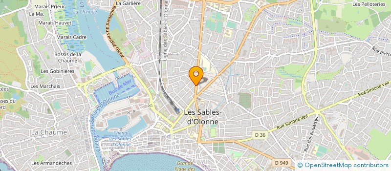 localisation de l'entreprise MADAME MARINA ROUZEAU à LES SABLES D'OLONNE
